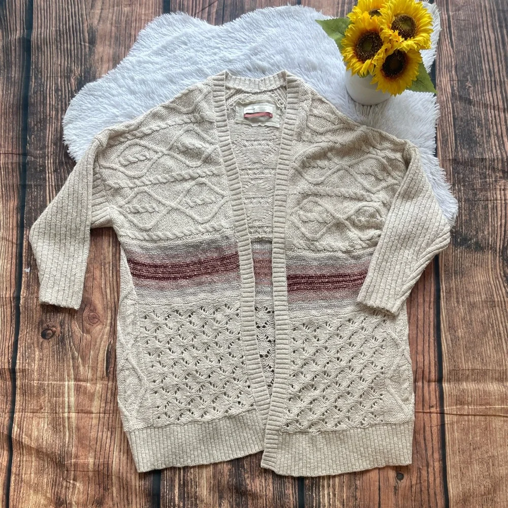 Anthropologie Pilcro Jemma Cable-Knit Cardigan - Picture 4 of 8